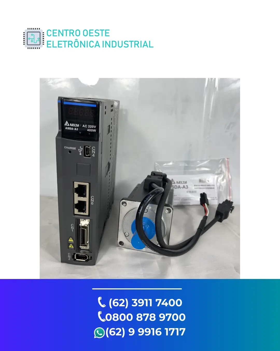 REPARO DE SERVO DRIVE DELTA ASDA A3 GOIANIA
