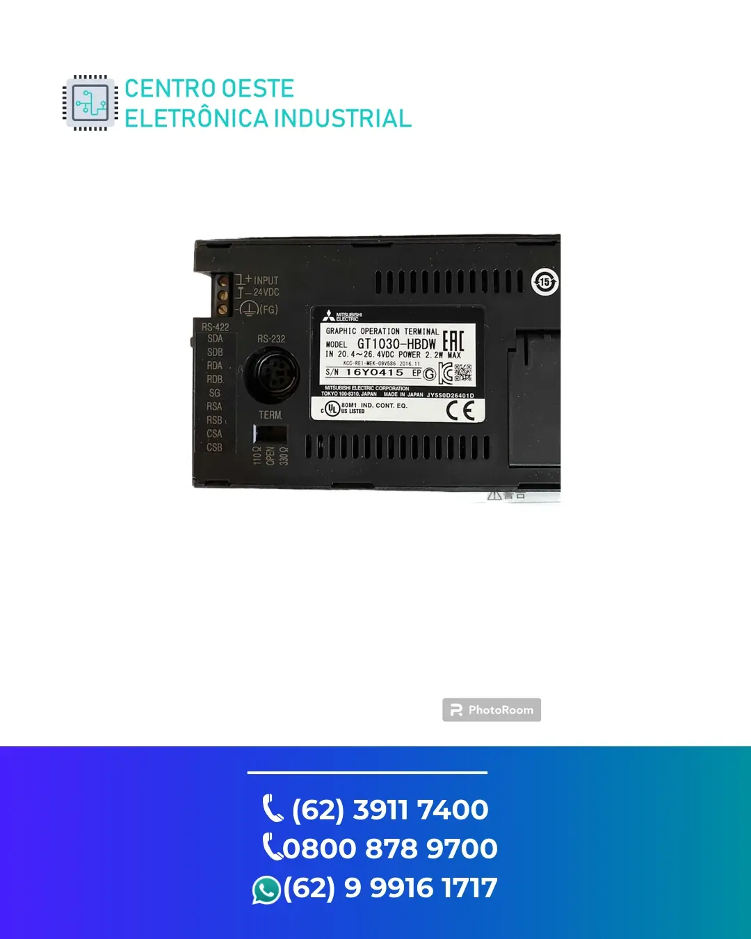 REPARO IHM MITSUBISHI GT1030 BRASIL