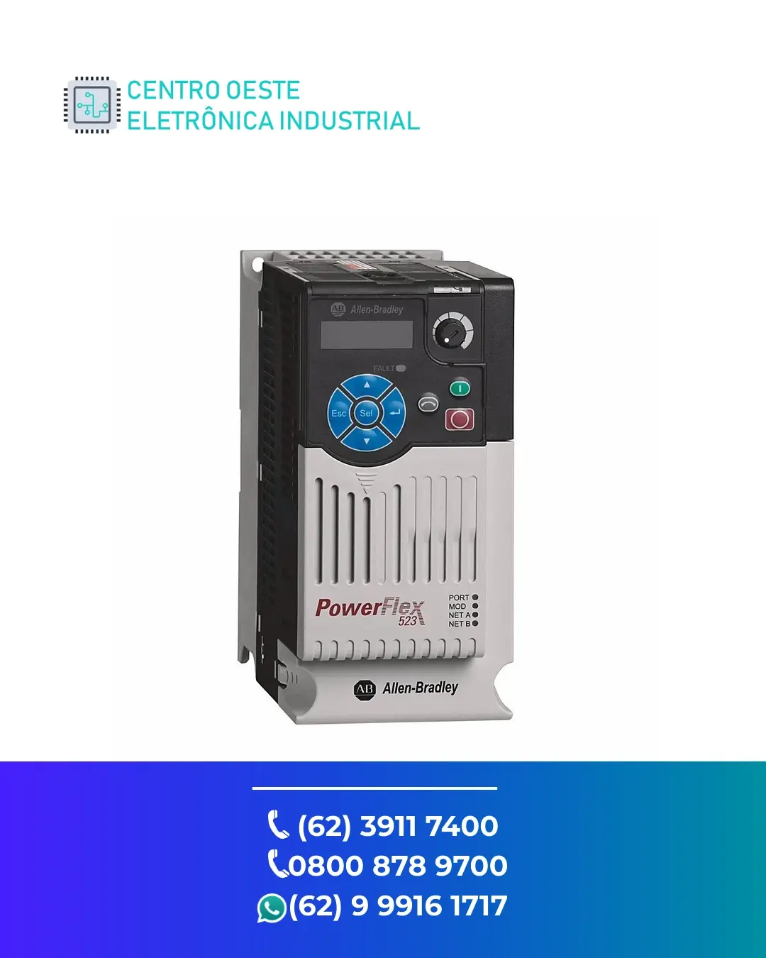 REPARO INVERSOR ALLEN BRADLEY POWERFLEX 523 GOIANIA