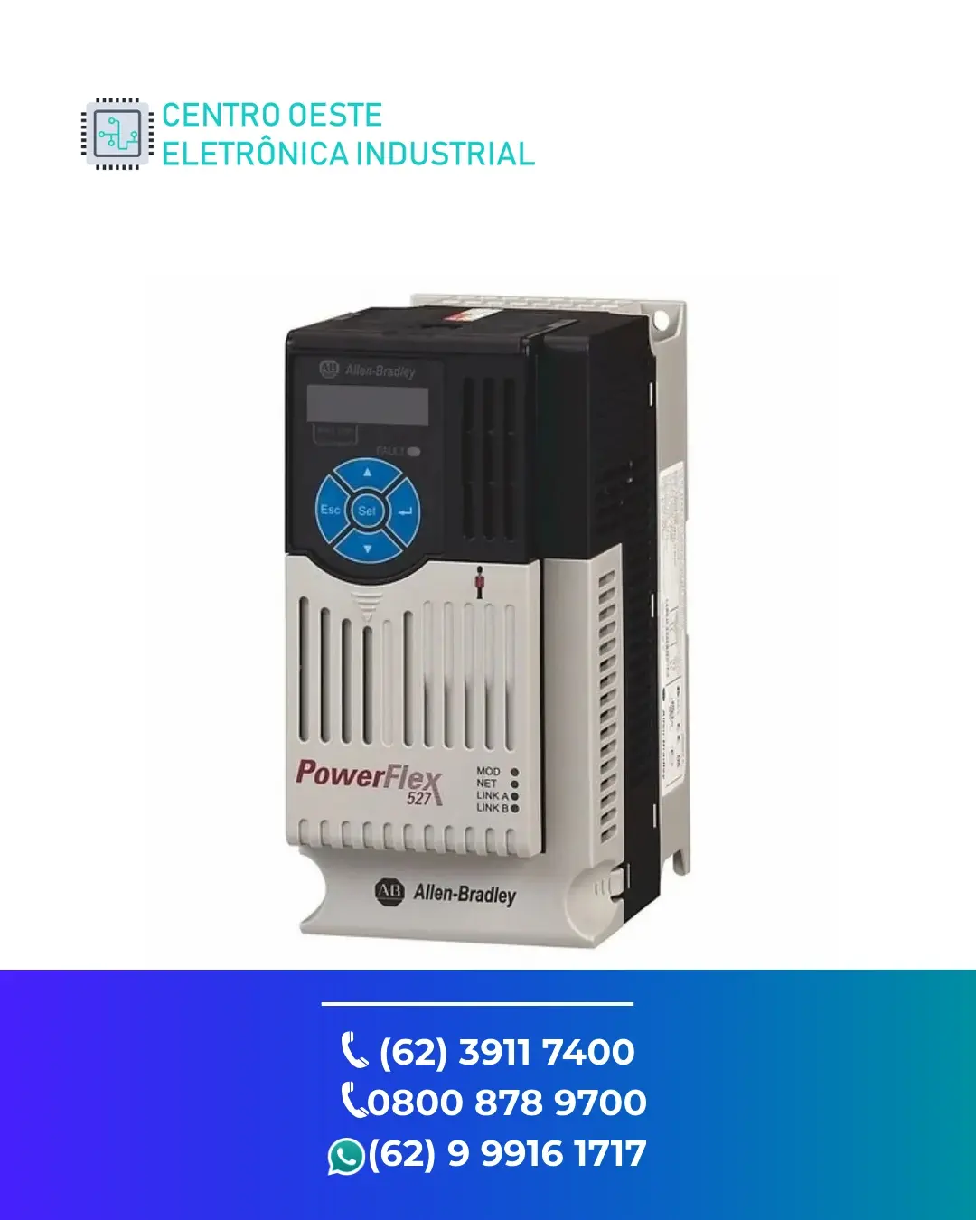 REPARO INVERSOR ALLEN BRADLEY POWERFLEX 527 GOIANIA