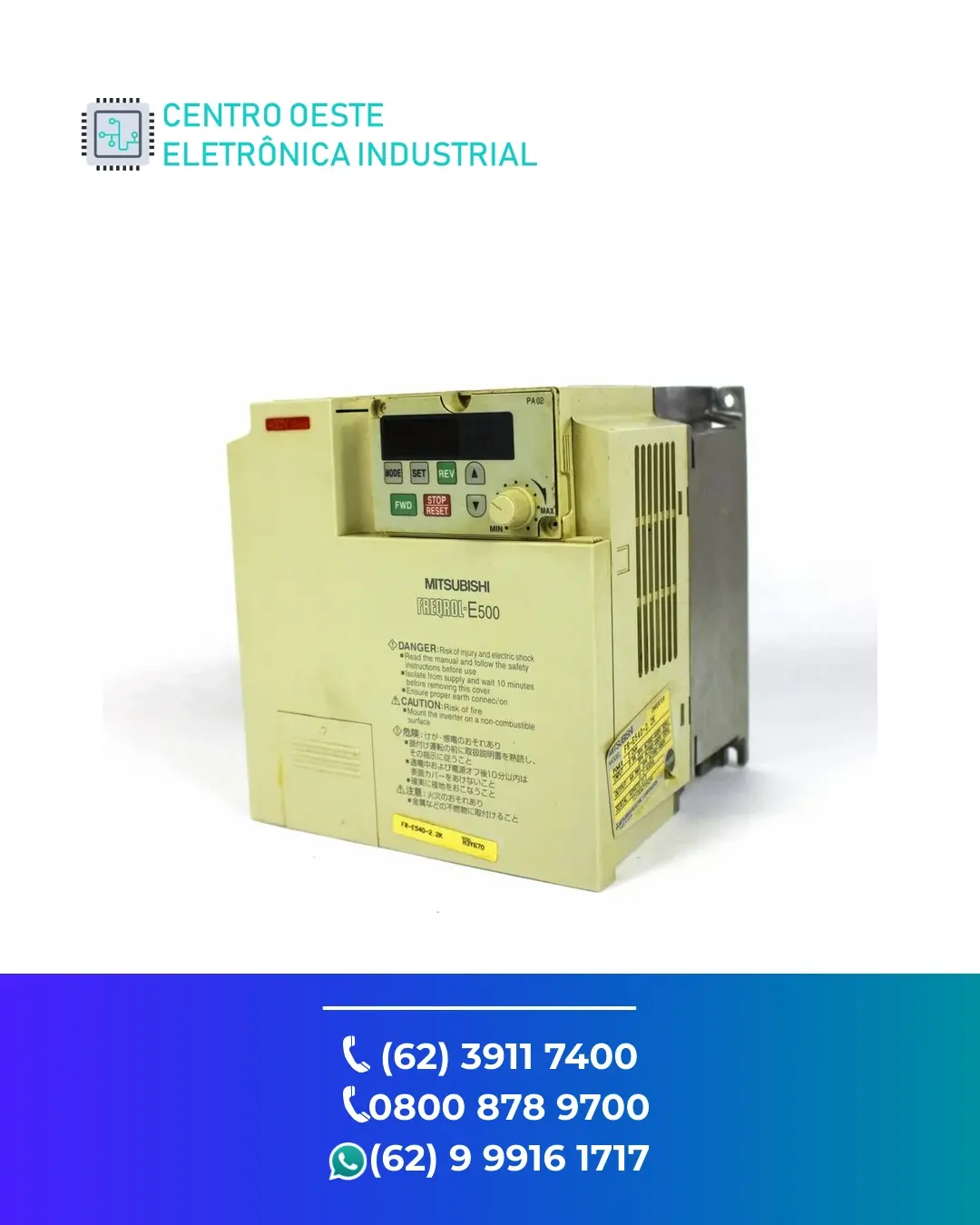 REPARO INVERSOR MITSUBISHI FR E540 GOIÁS