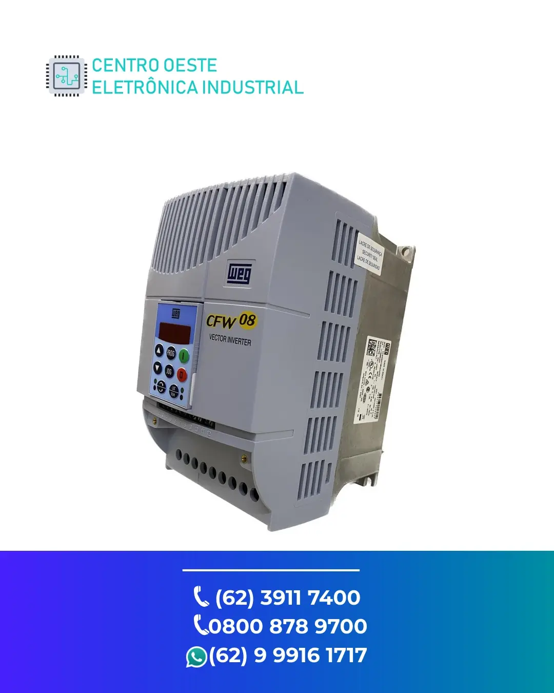 REPARO INVERSOR WEG CFW08 GOIÁS