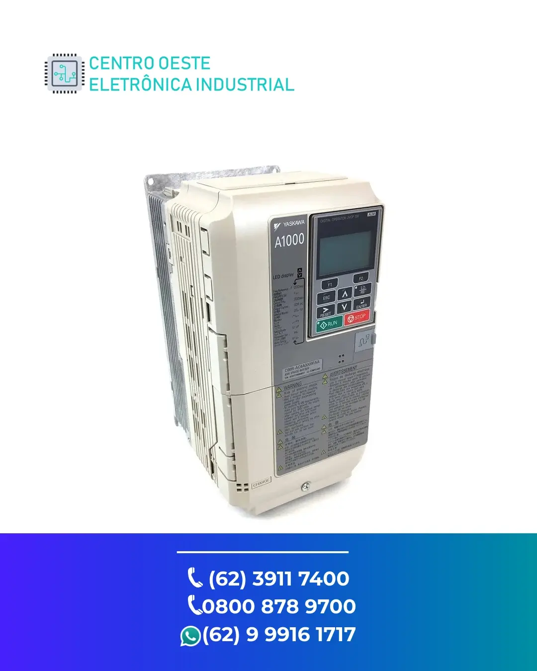 REPARO INVERSOR YASKAWA A1000 BRASIL