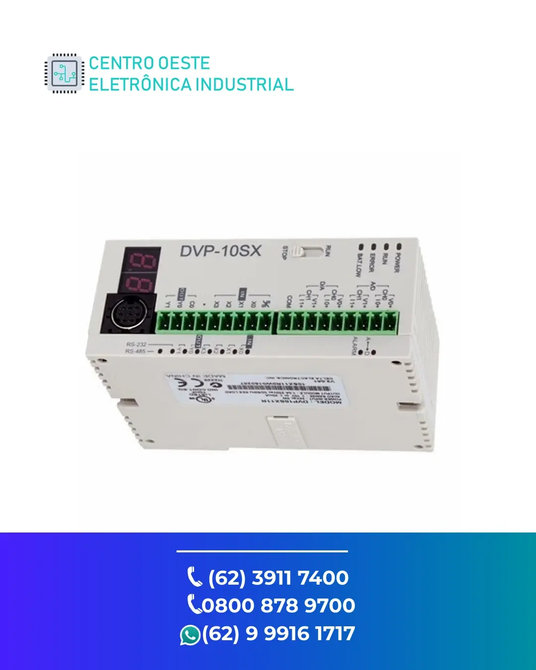 REPARO IO REMOTO DELTA DVP SLIM BRASIL