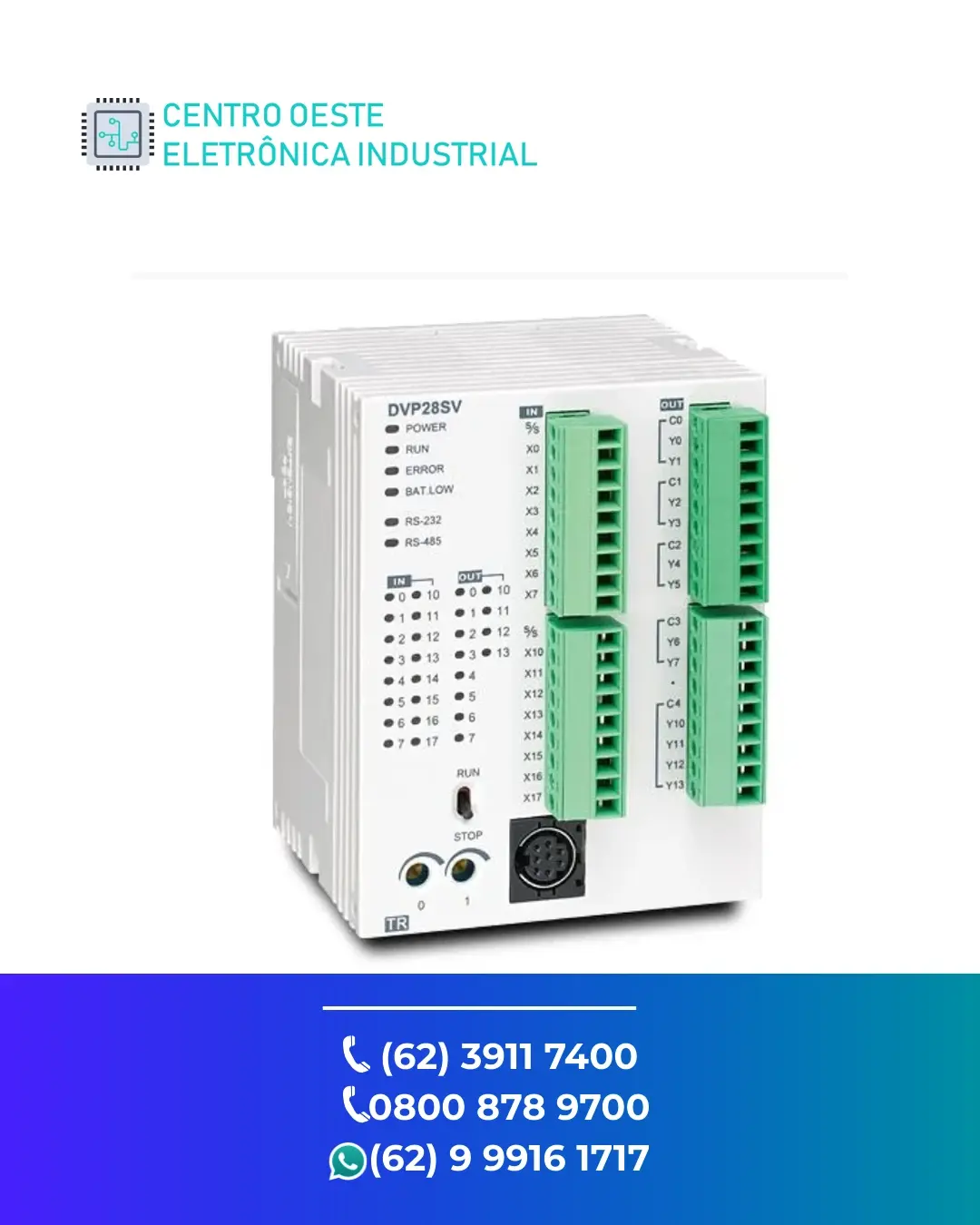 REPARO PLC DELTA DVP SV2 GOIÁS