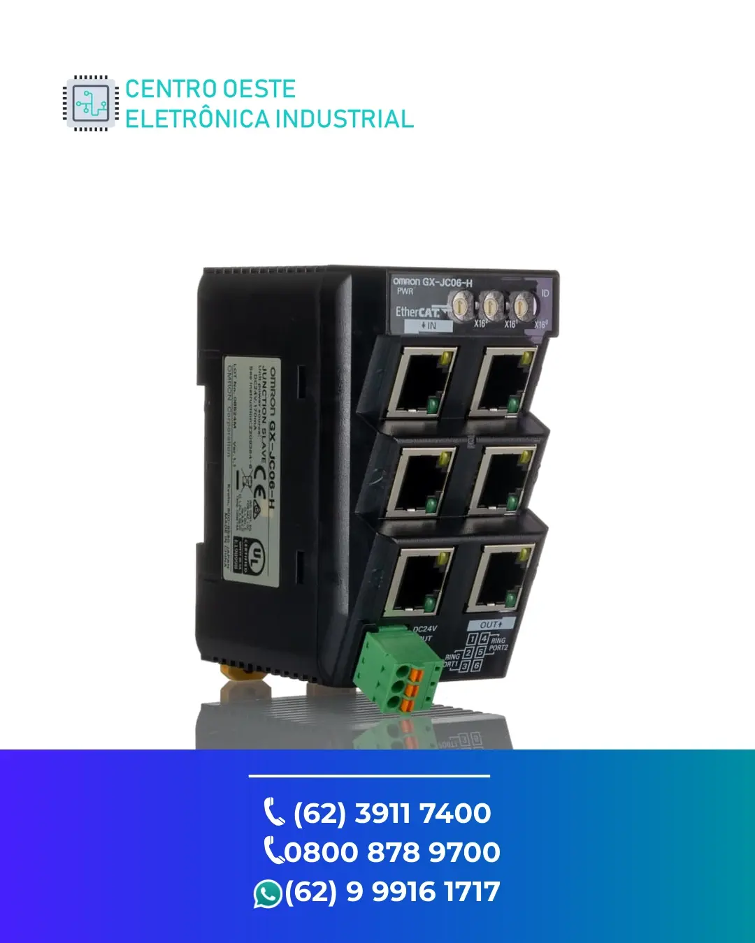 REPARO REDE OMRON ETHERCAT BRASIL