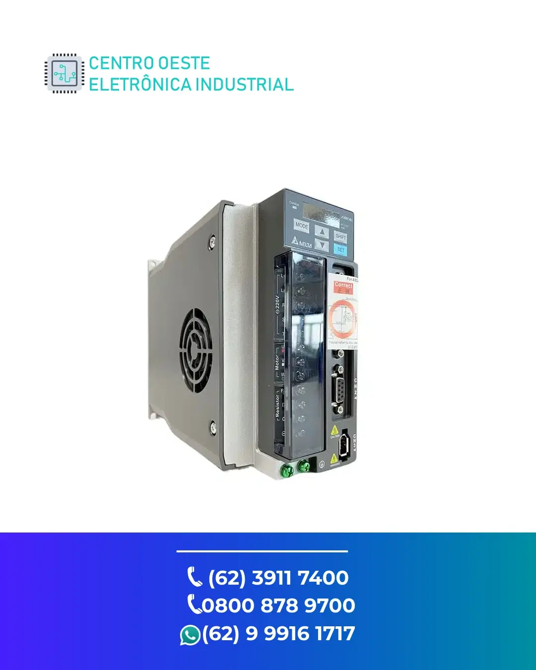 REPARO SERVO DRIVE DELTA ASDA B BRASIL