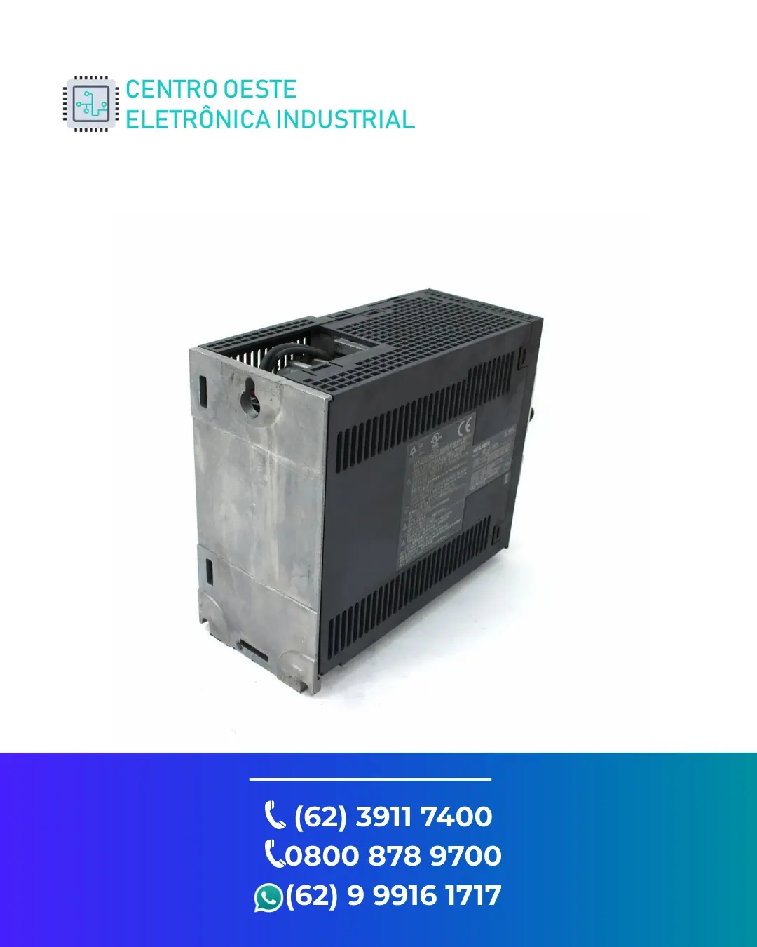 REPARO SERVO DRIVE MITSUBISHI MR J3 GOIÁS
