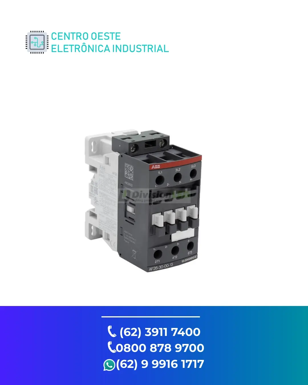SUPORTE TÉCNICO CONTATOR ABB AF26 GOIÁS