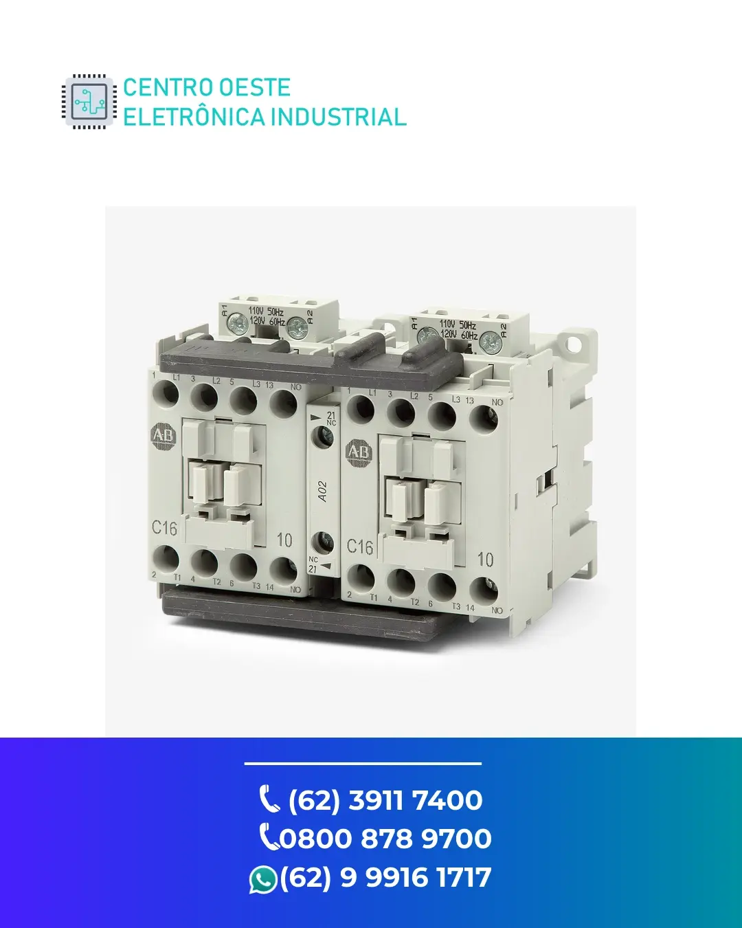 SUPORTE TÉCNICO CONTATOR ALLEN BRADLEY 104 C GOIANIA