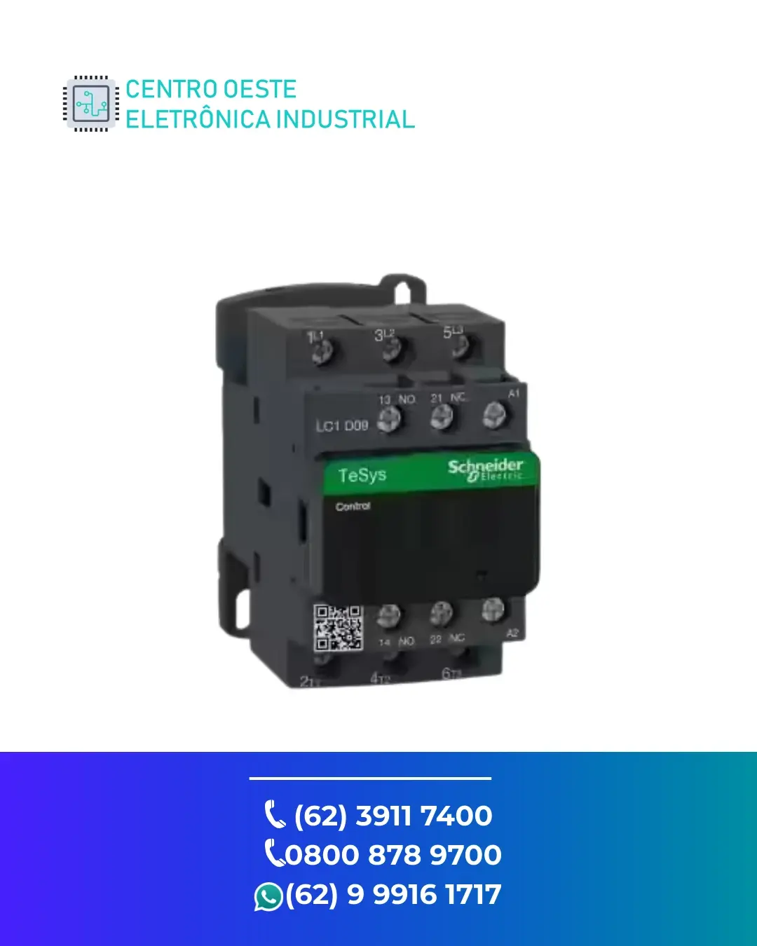SUPORTE TÉCNICO CONTATOR SCHNEIDER LC1D25 GOIÁS