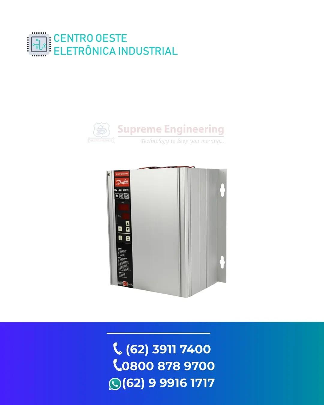 SUPORTE TÉCNICO INVERSOR DANFOSS VLT 3500 GOIÁS
