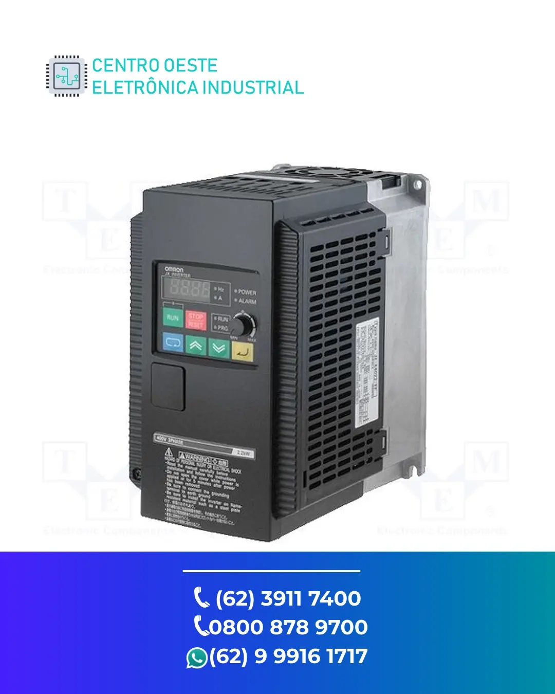 SUPORTE TÉCNICO INVERSOR OMRON 3G3JX GOIANIA