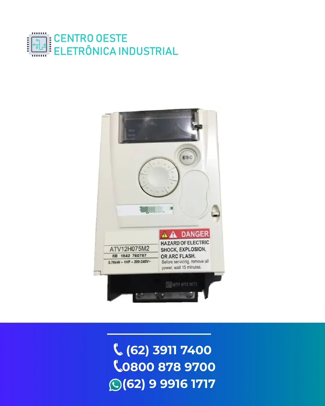 SUPORTE TÉCNICO INVERSOR SCHNEIDER ATV12 GOIÁS