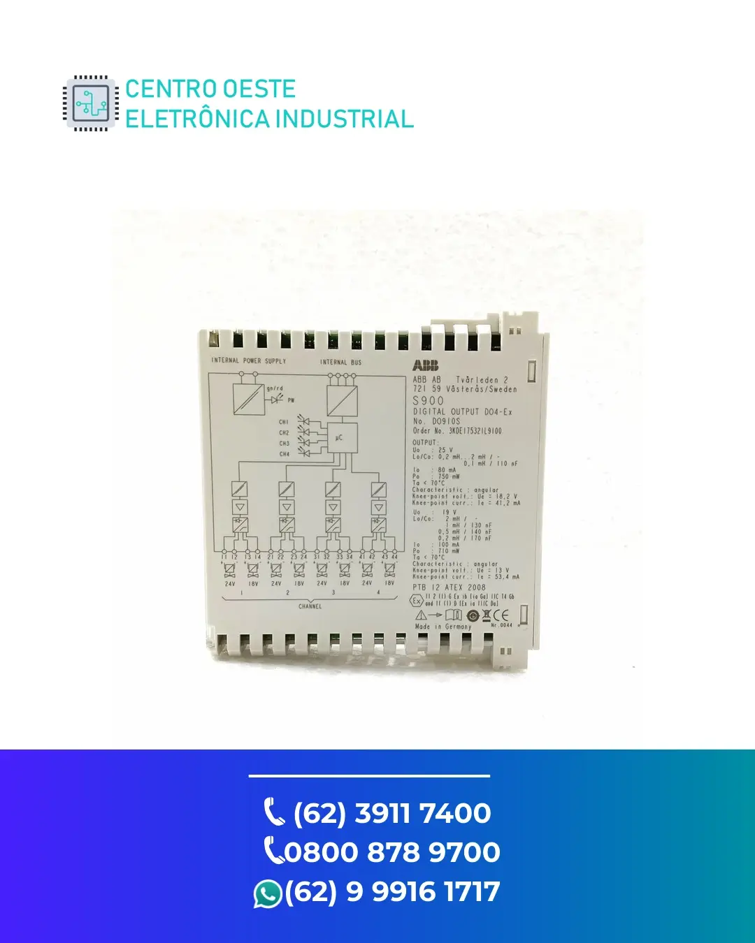SUPORTE TÉCNICO IO REMOTO ABB S900 BRASIL