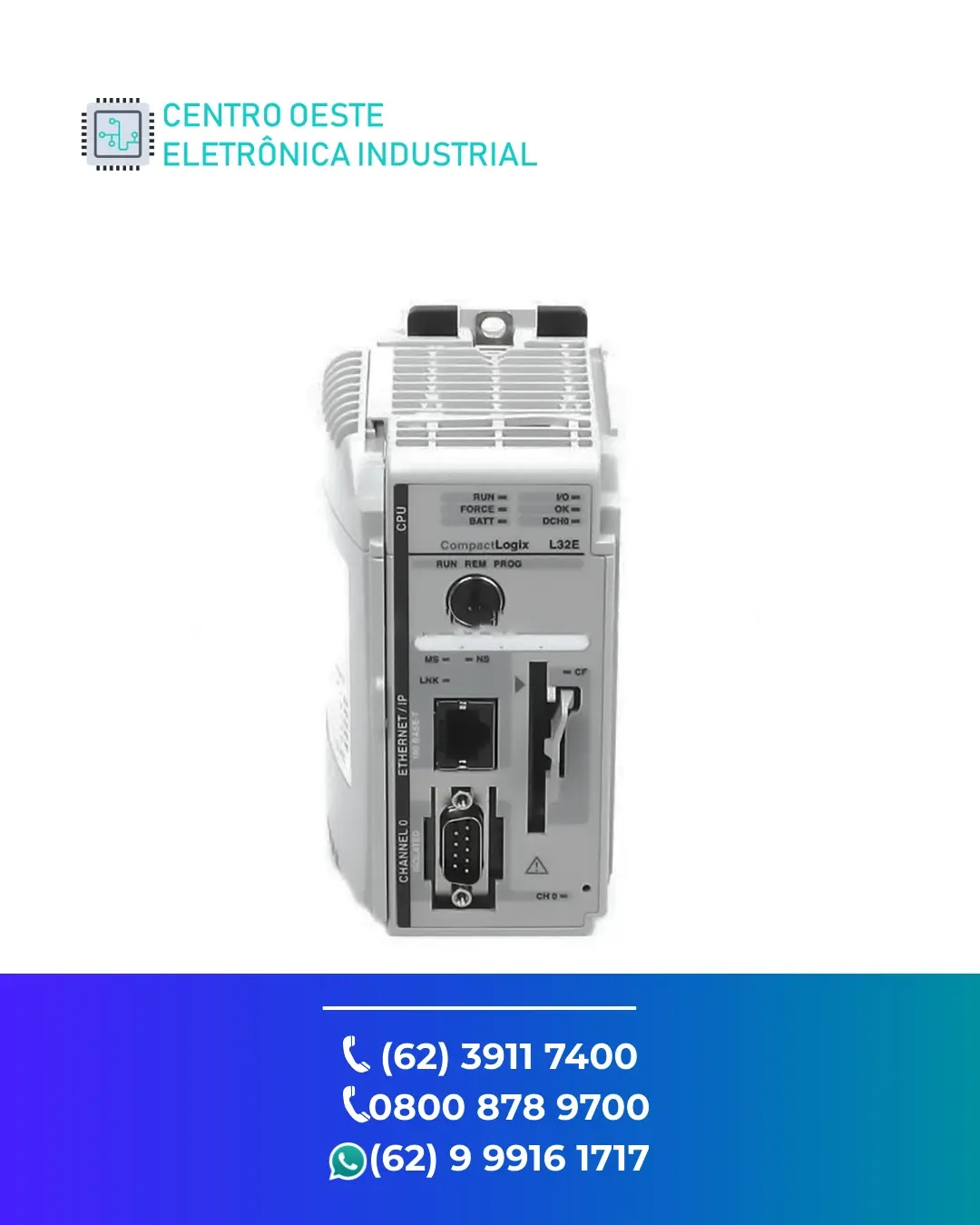 SUPORTE TÉCNICO PLC ALLEN BRADLEY COMPACTLOGIX L32 BRASIL