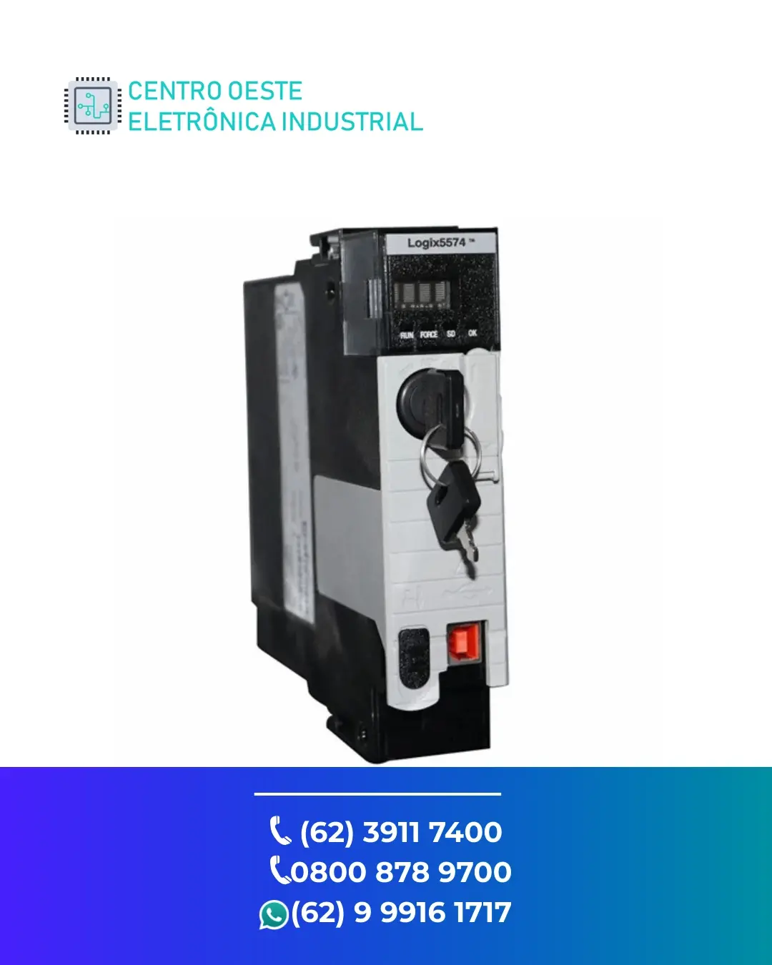 SUPORTE TÉCNICO PLC ALLEN BRADLEY CONTROLLOGIX L72 GOIANIA