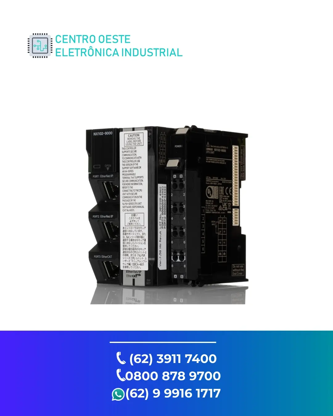 SUPORTE TÉCNICO PLC OMRON NX102 GOIANIA