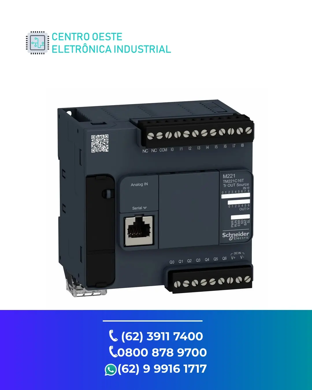 SUPORTE TÉCNICO PLC SCHNEIDER MODICON M580 GOIÁS