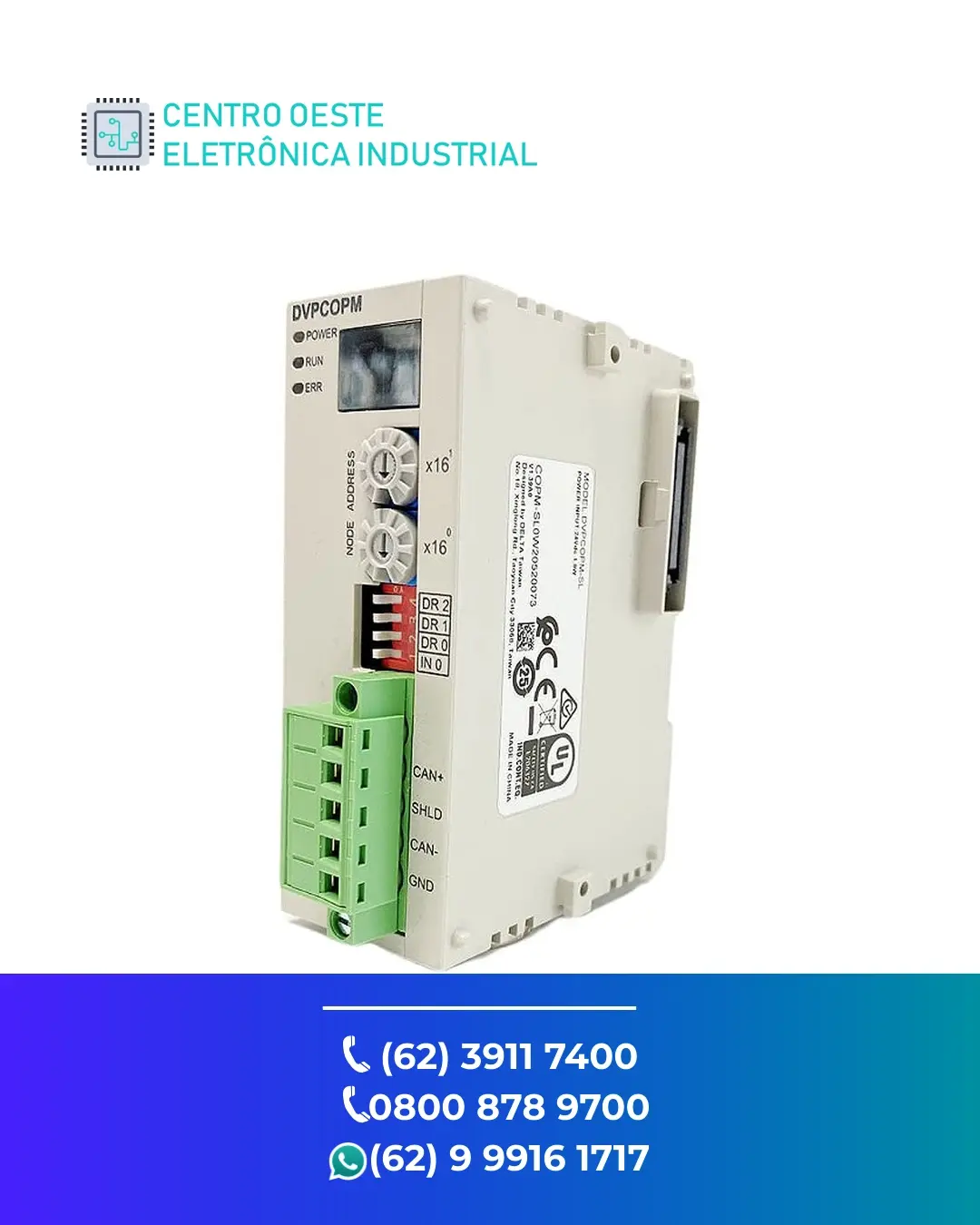 SUPORTE TÉCNICO REDE DELTA CANOPEN GOIÁS