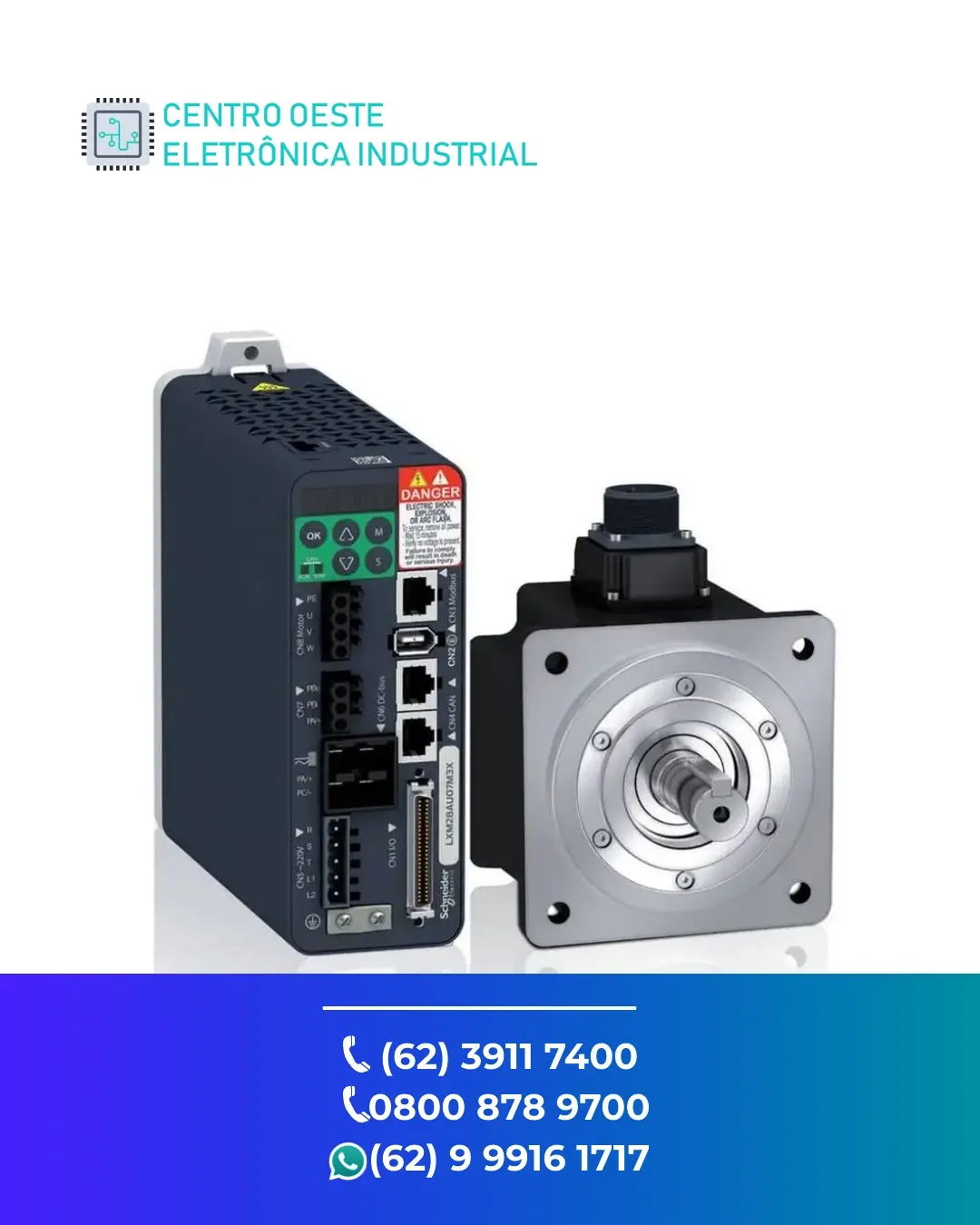 SUPORTE TÉCNICO SERVO DRIVE SCHNEIDER LEXIUM 23 GOIÁS