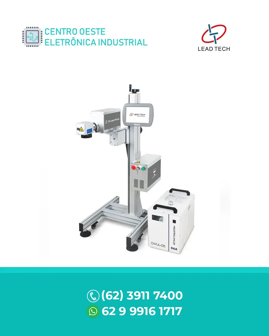 MANUTENÇÃO PREVENTIVA EM MÁQUINA DE MARCAÇÃO A LASER UV 5W LEAD TECH BRASIL