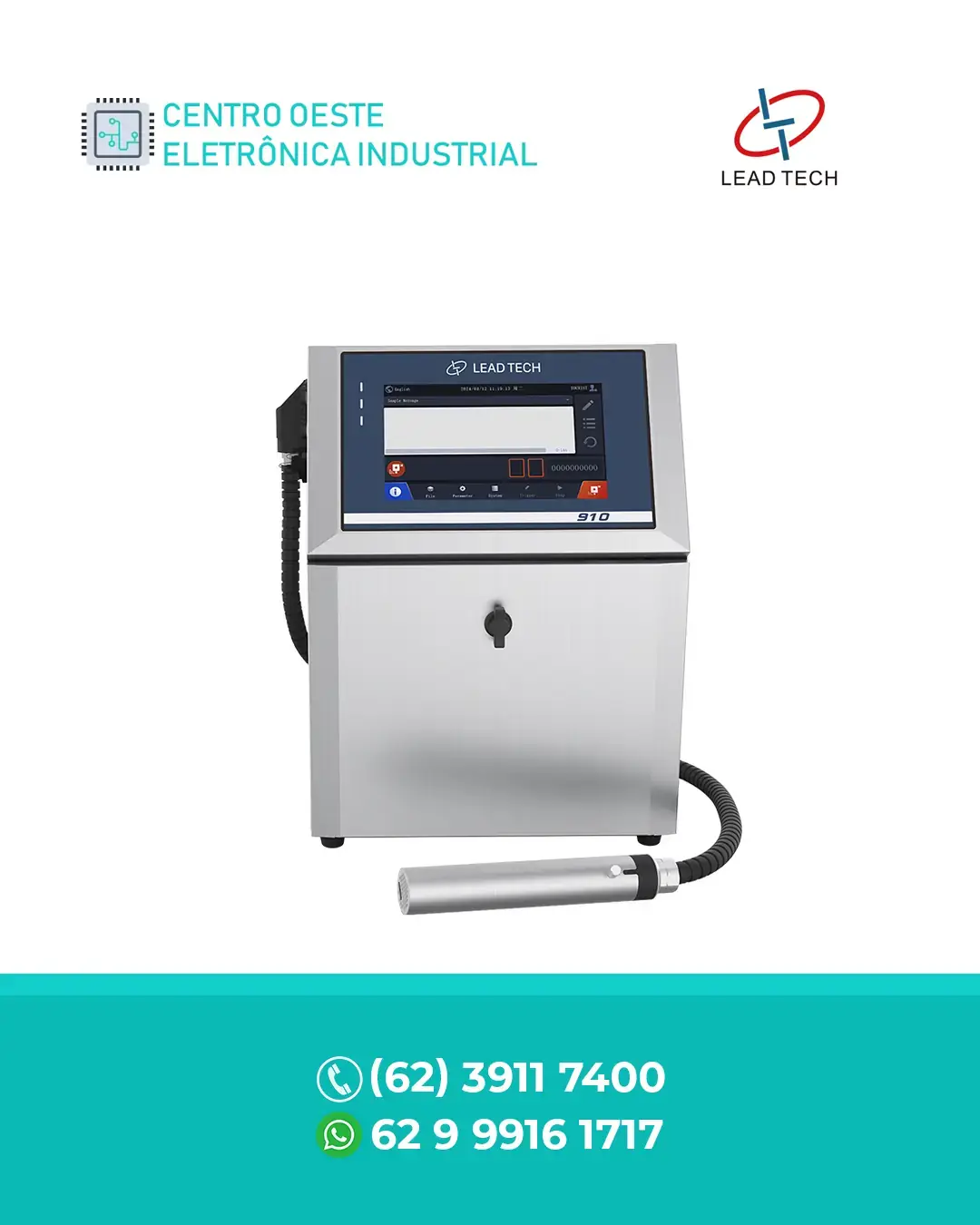 REPARO LEAD TECH IMPRESSORA CIJ DE ALTA VELOCIDADE LT910 LEAD TECH BRASIL