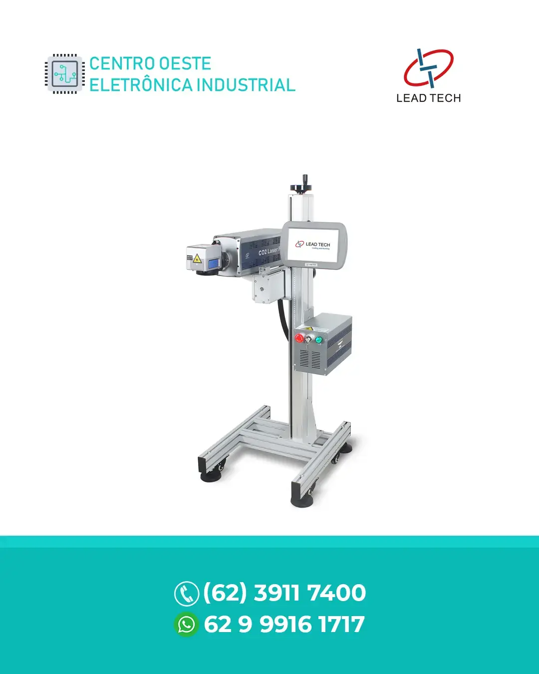 REPARO MÁQUINA DE MARCAÇÃO A LASER CO2 60W LEAD TECH BRASIL