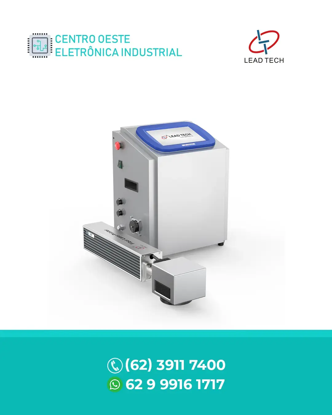 REPARO MÁQUINA DE MARCAÇÃO A LASER DE FIBRA 30W LEAD TECH BRASIL