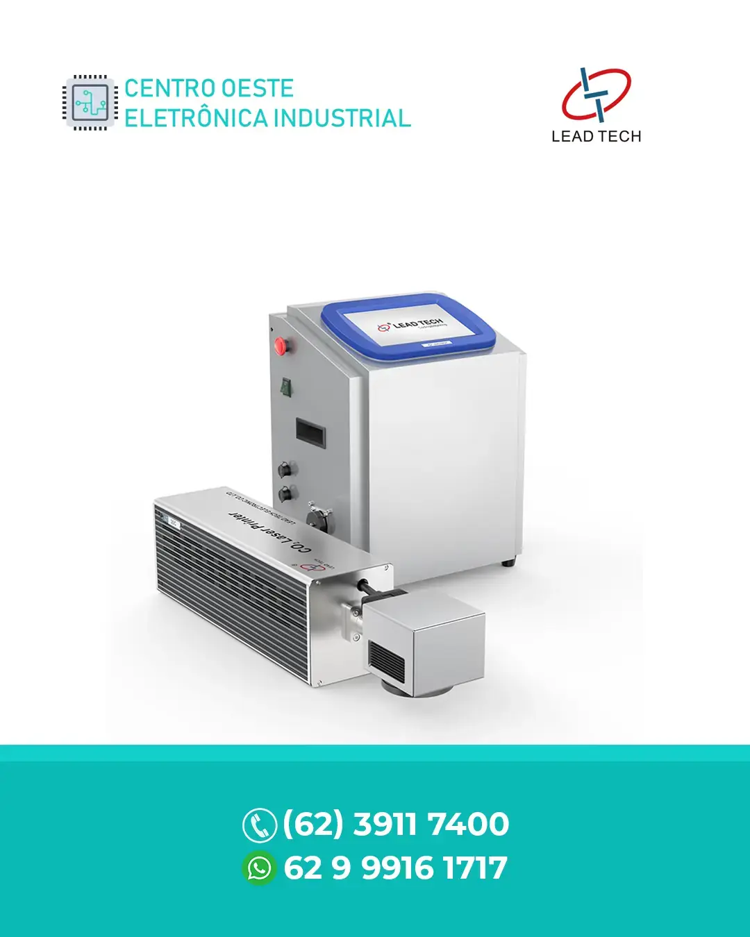 RESTAURAÇÃO MÁQUINA DE MARCAÇÃO A LASER CO2 30W LEAD TECH BRASIL